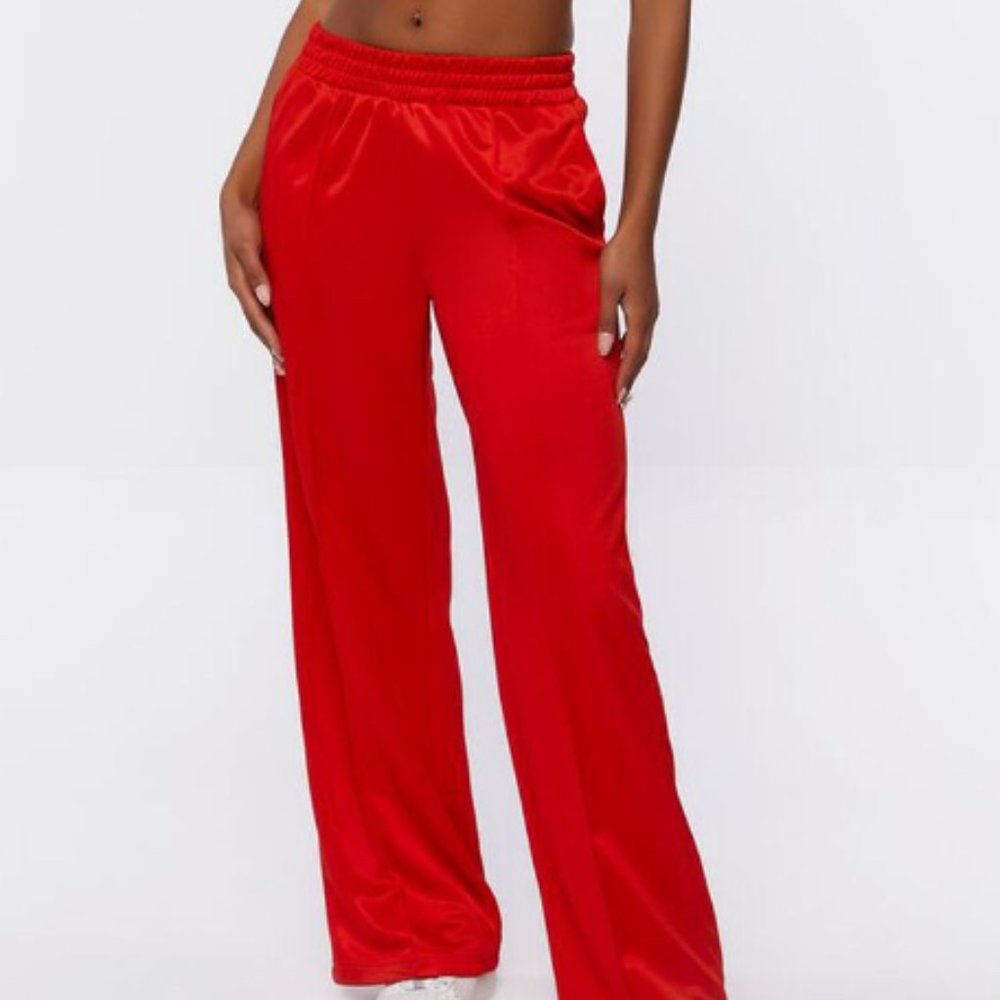 Elegant Red Women's Pants